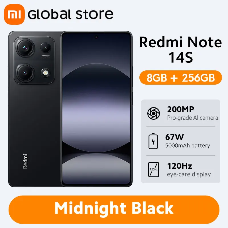 Xiaomi Redmi Note 14S スマートフォン グローバル版 128GB