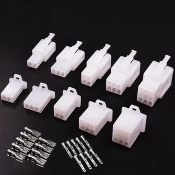 10Sets 2.8mm Automotive Electrical Connector Kit 2/3/4/6/9 Pin Waterproof Male Female Terminals for Car Motorcycle Wiring