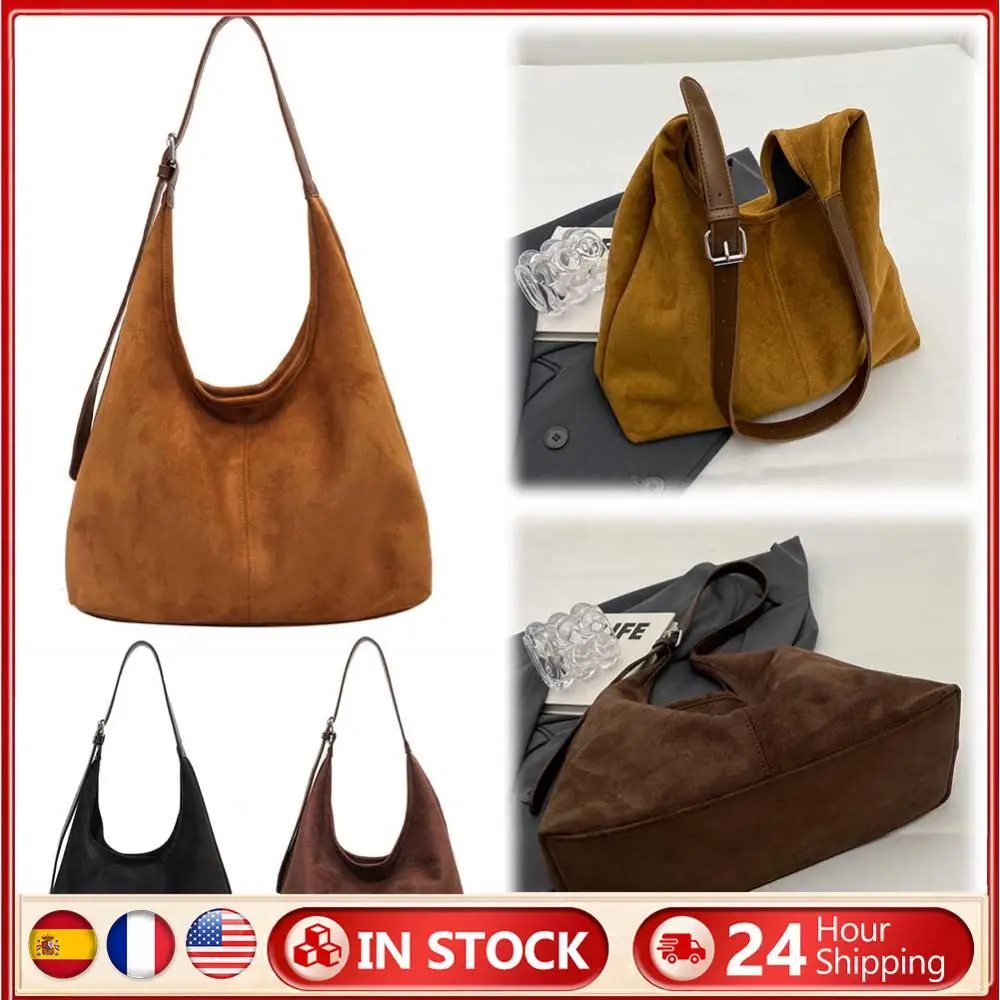 Suede Women Shoulder Bag Large Capacity Tote