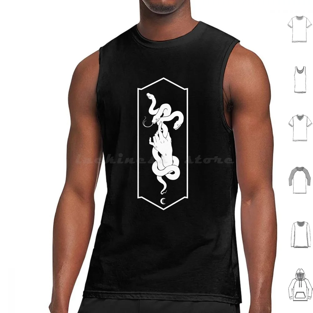 Martial Snake Black Tank Tops Vest Senza Maniche Rotten Fantom Snake Black Hand