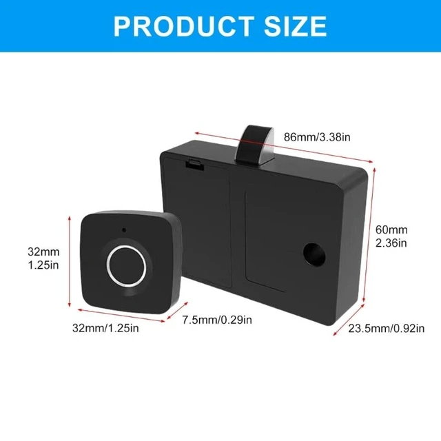 Keyless Entry Fingerprint Recognition Lock For Secure Drawer Home Office Storage 1
