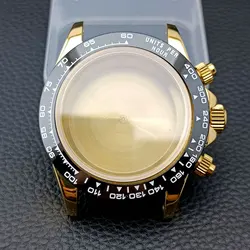 Gold and Silver Stainless Steel Watch Case with Sapphire Crystal Glass and 20mm Strap in Elegant Box (20 gold)