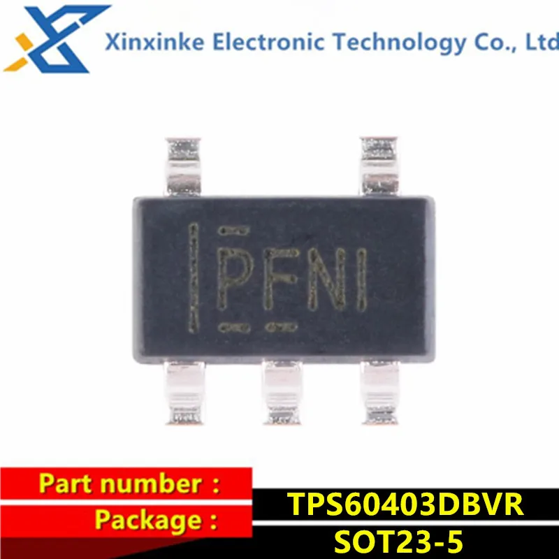 5PCS TPS60403DBVR TPS60403DBVT SOT-23-5 PFNI Regolatori di tensione di commutazione 60mA Pompa di carica Inverter di tensione IC di gestione dell'alimentazione