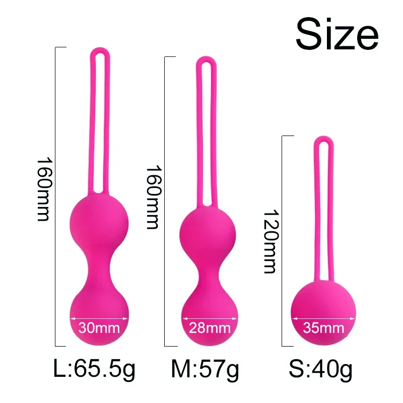 Safe Silicone Ball Kegel Exerciser Pelvic Floor Muscle Trainer Venus Ball Perinee Tighten Sex Toys Women Vaginal Geisha
