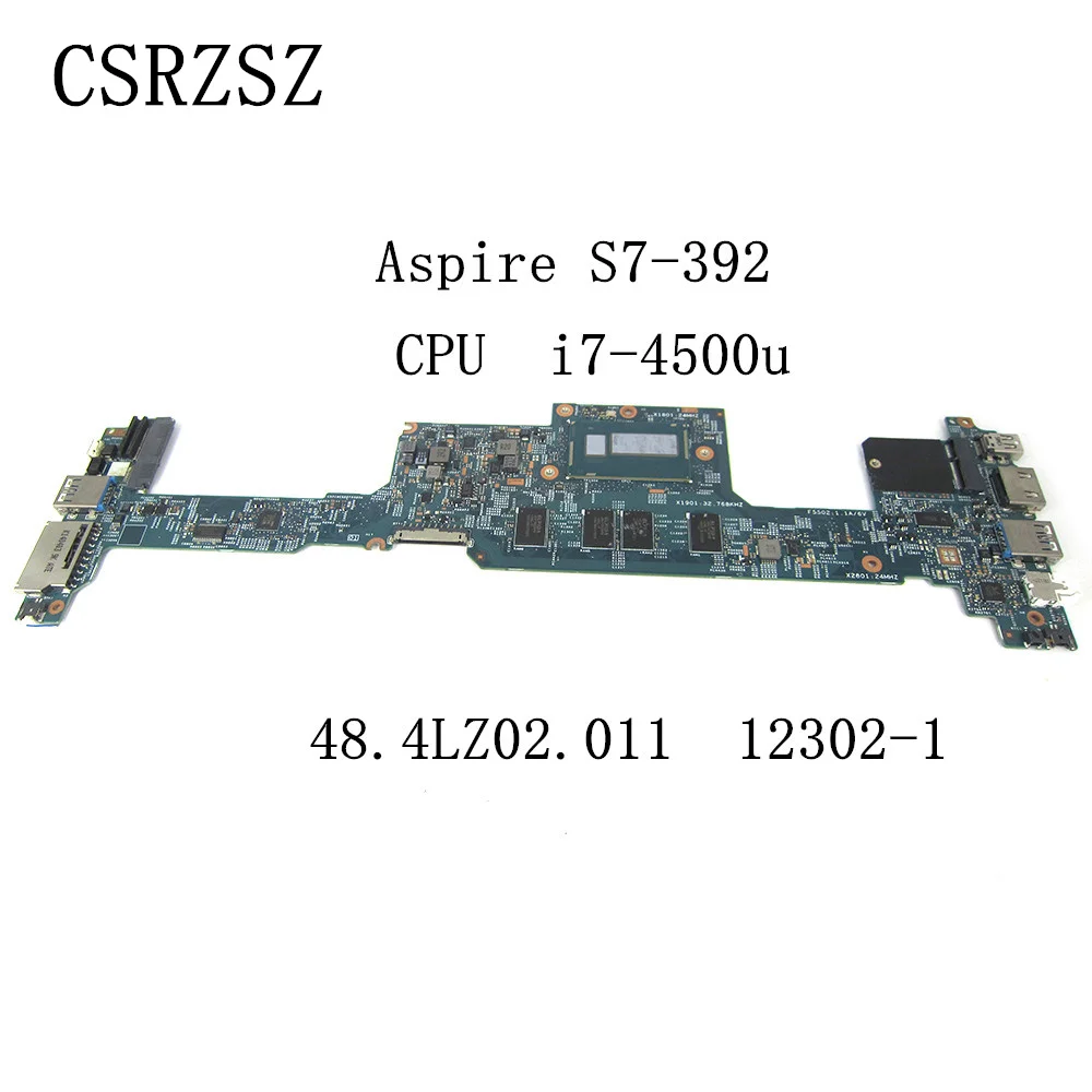 Scheda Madre Per Acer Aspire S7-392 7-4500U Scheda Madre Del Computer Portatile 48.4Lz02.011 12302-1 Testato Buona