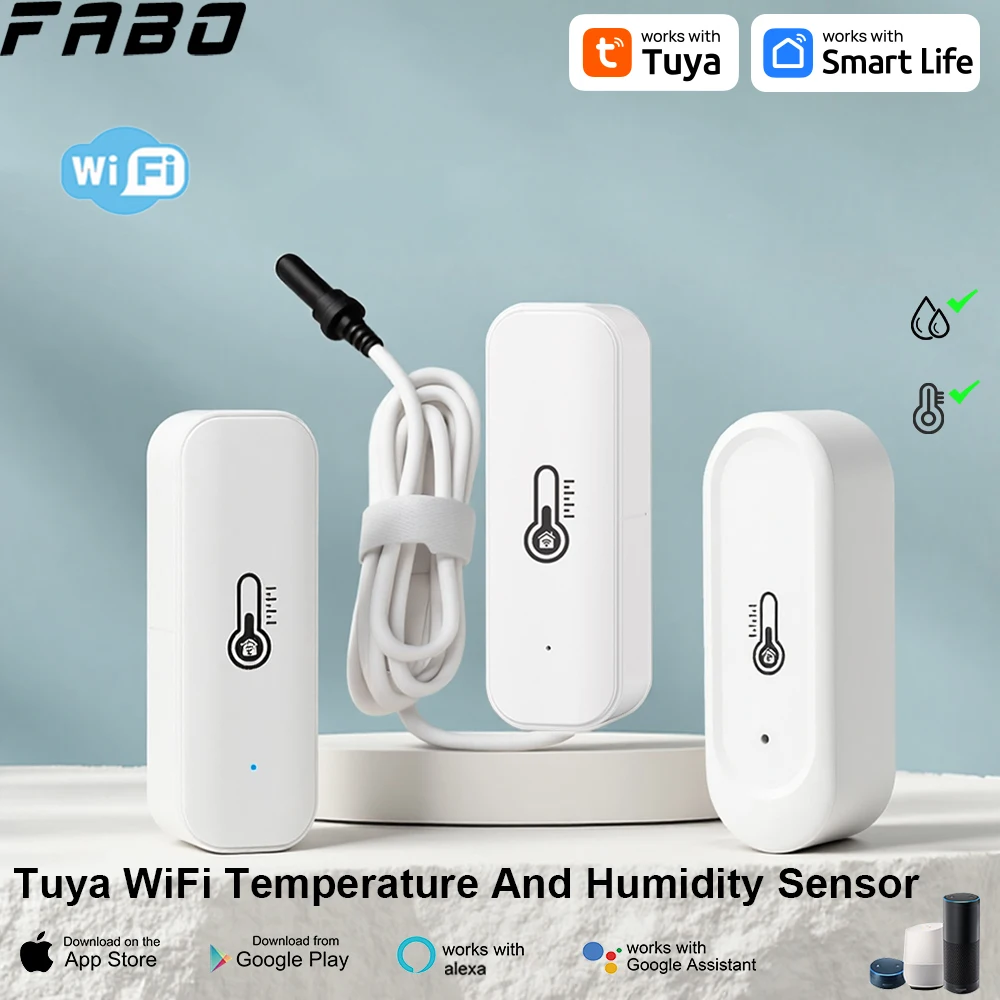 Smart WiFi Thermometer Hygrometer with Remote Monitoring & Voice Control