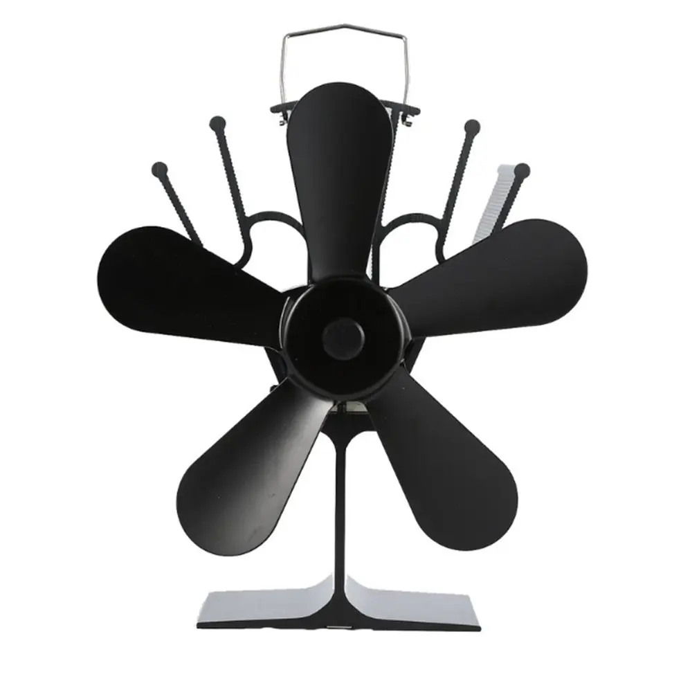 Stove Fan High-efficiency Five-blade Thermal Power Fireplace Wood Burner Environmentally Friendly For Pellet Stoves |