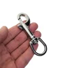 316 Stainless Steel Swivel Eye Bolt Snap Hook Scuba Snorkeling Key Chain 3
