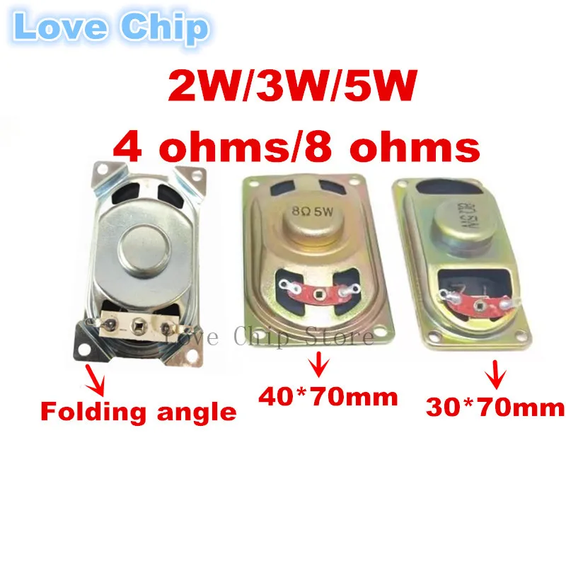 2 Pz Monitor Lcd/Altoparlante Tv Corno 3070 4070 4 Ohm 8 Ohm 2/3/5 Watt 2W 3W 5 W Altoparlante 40*70Mm 30*70Mm 41*71*18Mm