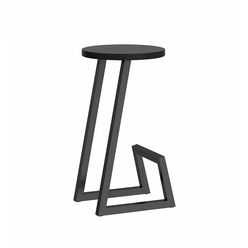 Nordic Minimalist Bar Stool, Creative Restaurant Seats, Iron High, Footed Dining Chairs, Versatile Scene, Counter Stools, Alien