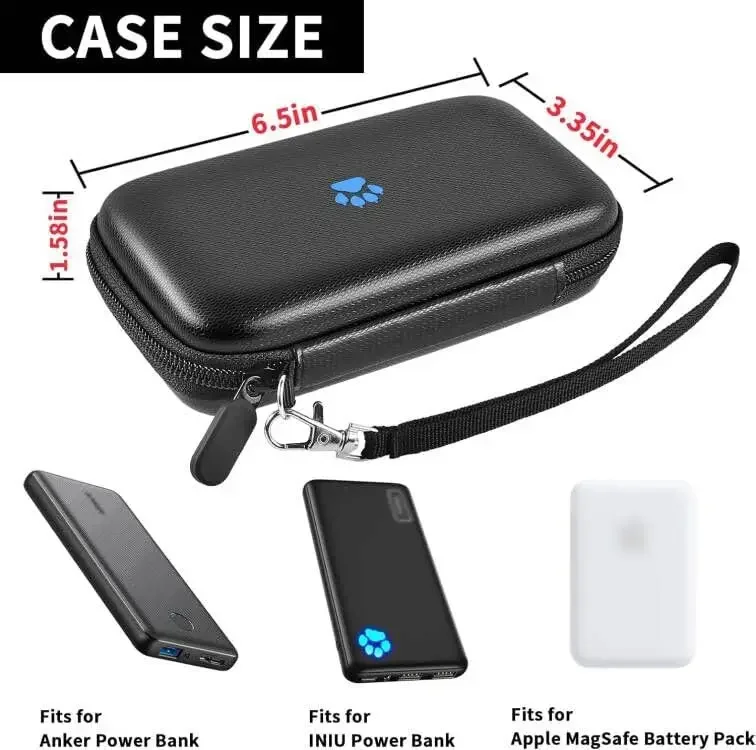 Case for INIU 10000mAh Anker 313 Apple MagSafe Portable Charger Hard Travel Power Bank Battery Box Only storage box,self adhesive storage box,transparent storage box,lockable storage box