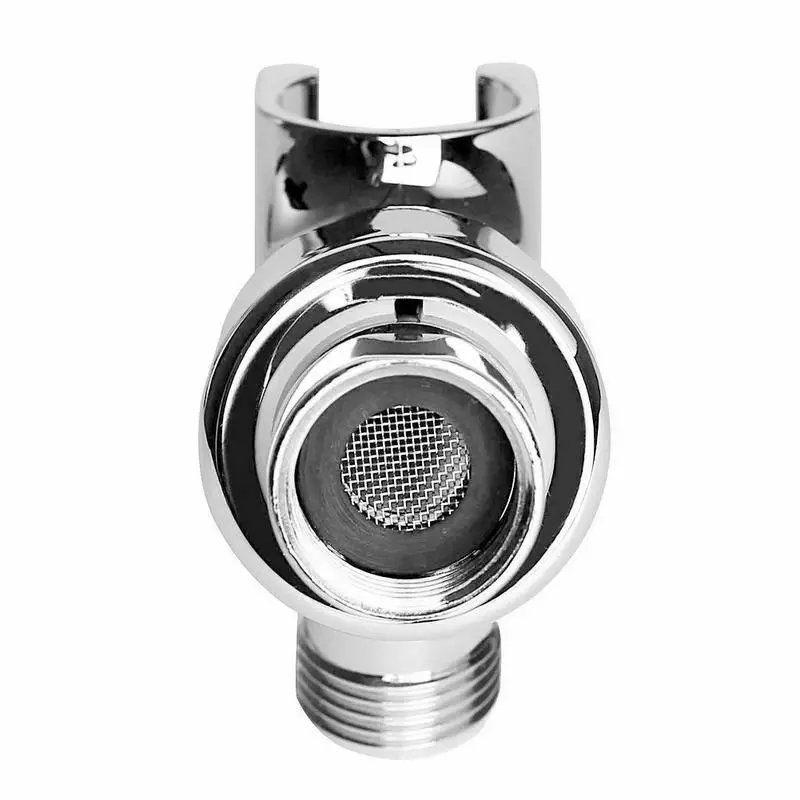 G1/2" 3 Way Tee Connector Shower Adapter Adjustable Water Diverter Valve Arm Mounted Faucet Sprinkler Holder Bathroom Accessory