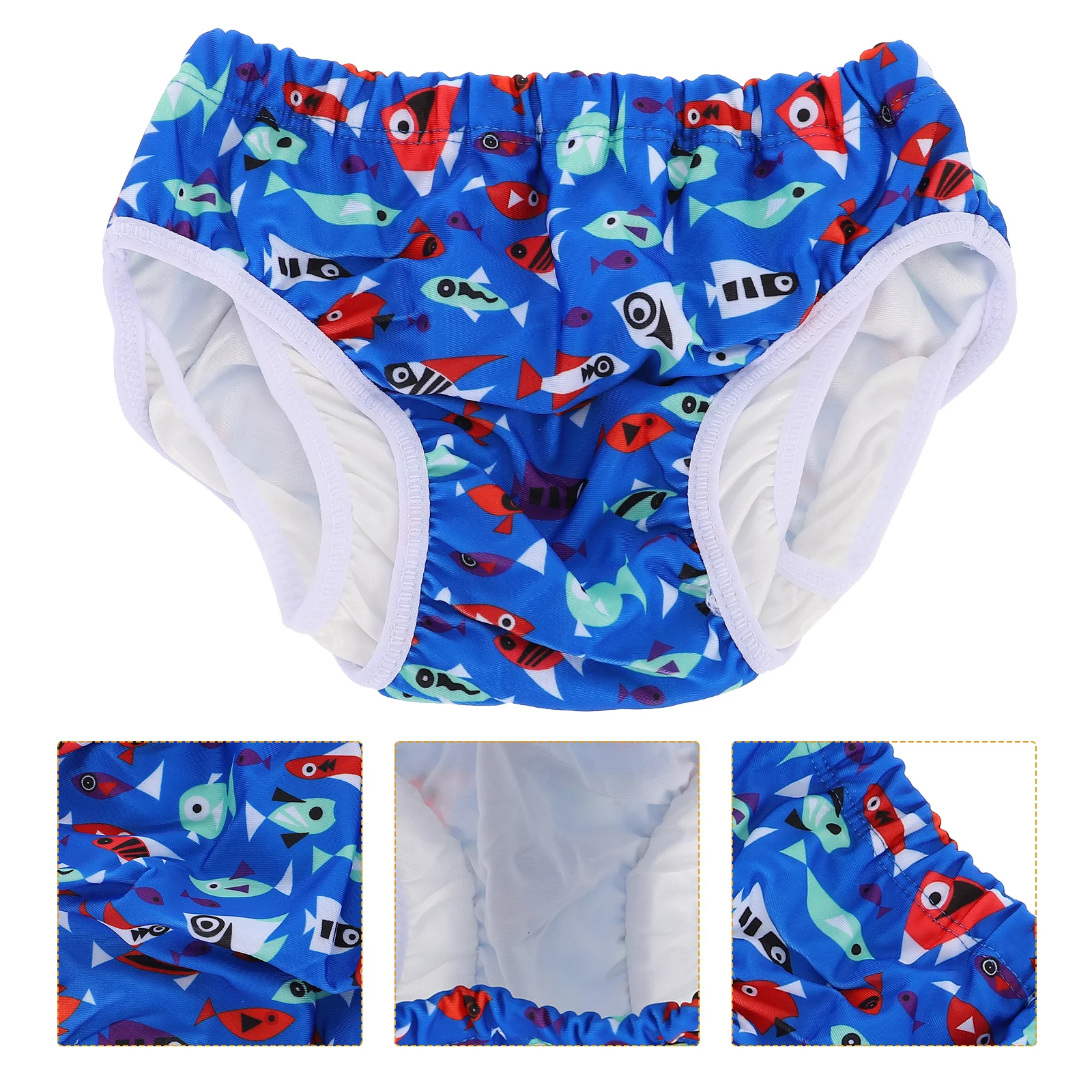 

Toddler Swim Diapers Leakproof Supple Baby Swimming Waterproof Nappy Boy Reusable Training Pants Spandex Washable