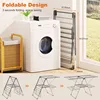Clothes Drying Rack Foldable, Stainless Steel Drying Rack Clothing for Indoor Outdoor, Easy To Fold 4