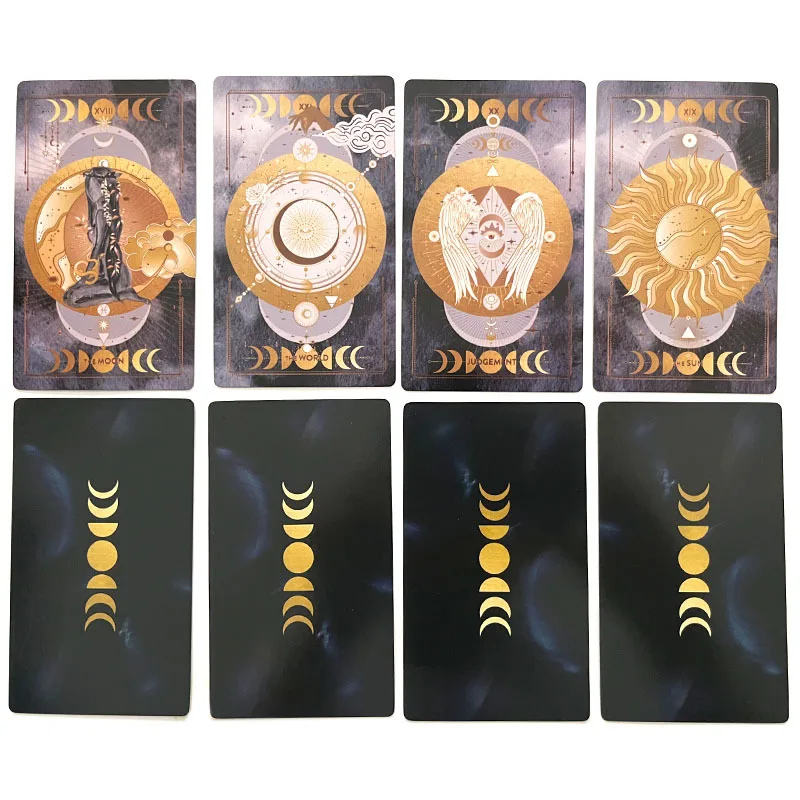 12x7cm The Lucine Divination Tarot Midnight Tarot Cards for Beginners with Guide Book 5