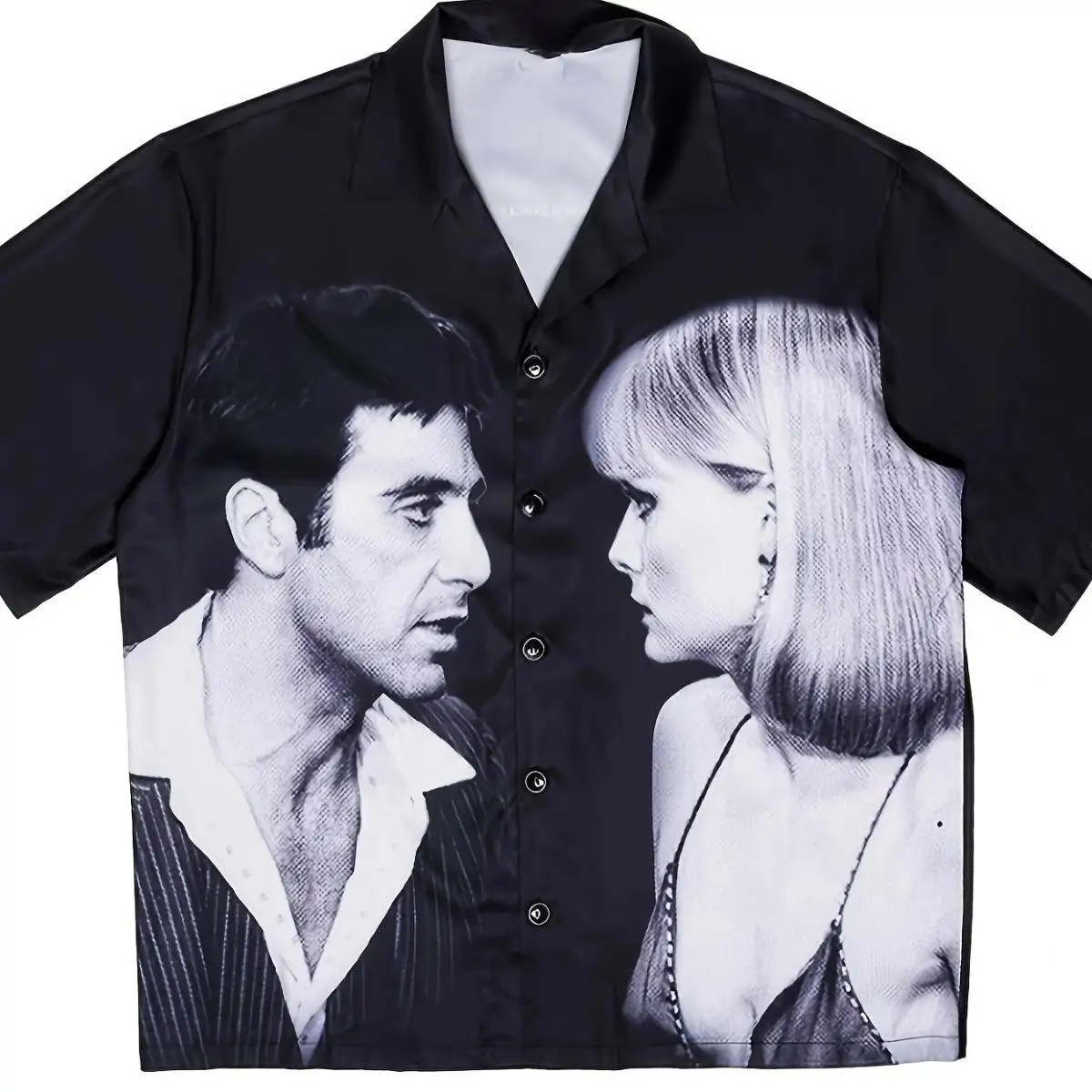 plus Size Printed Men's irt Me And Your irt Polyester ort Sve Flip Collar Inner Wear Casual Summer Faion