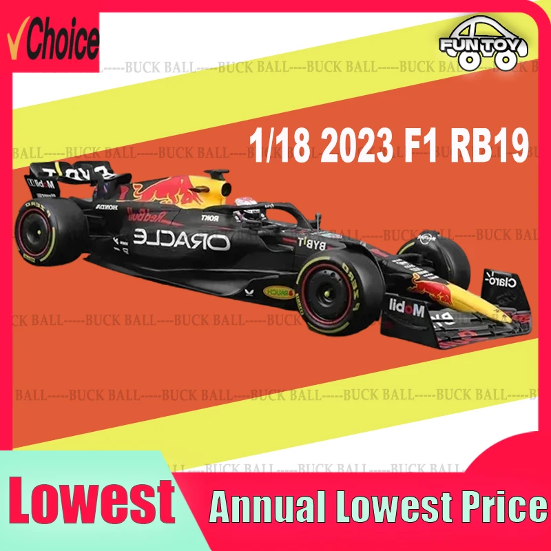 

Bburago F1 RB19 2023 Red Bull Racing 1/18 Масштаб #1 #11 Verstappen Формула 1 Коллекционная модель литая из сплава автомобиль игрушки Декор Автомобиль Gk