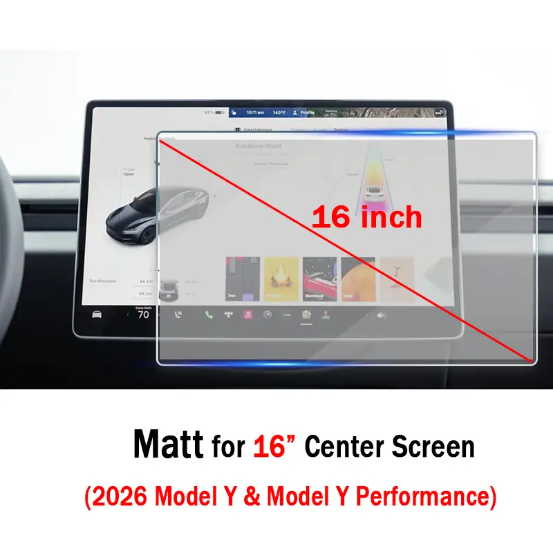 Screen Protective Tempered Glass Film for Tesla Model 3 Highland 2024 Model Y Juniper 2025 Rear Center Control Screen - Image 11