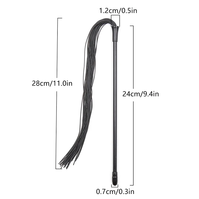 Equestrian Whip 1PC 52cm Silicone Racing Riding Crop Party Flogger Hand Cuffs