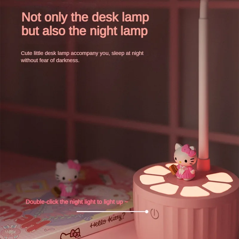 Kids Cute Desk Table Lamp, Rechargeable Portable Aesthetic Desk Lamp Desk  Light With Star Projection & Mobile Phone Holder, Kawaii Desk Accessories Fo