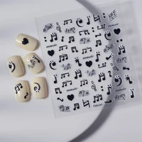 Music Eyes Unique 5D Nail Charm Nail Decoration Stickers 1