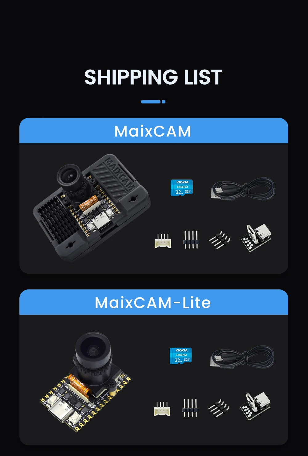 Sipeed MaixCAM Development Board NPU RISCV AI Visual Audio Serial Port Onboard W