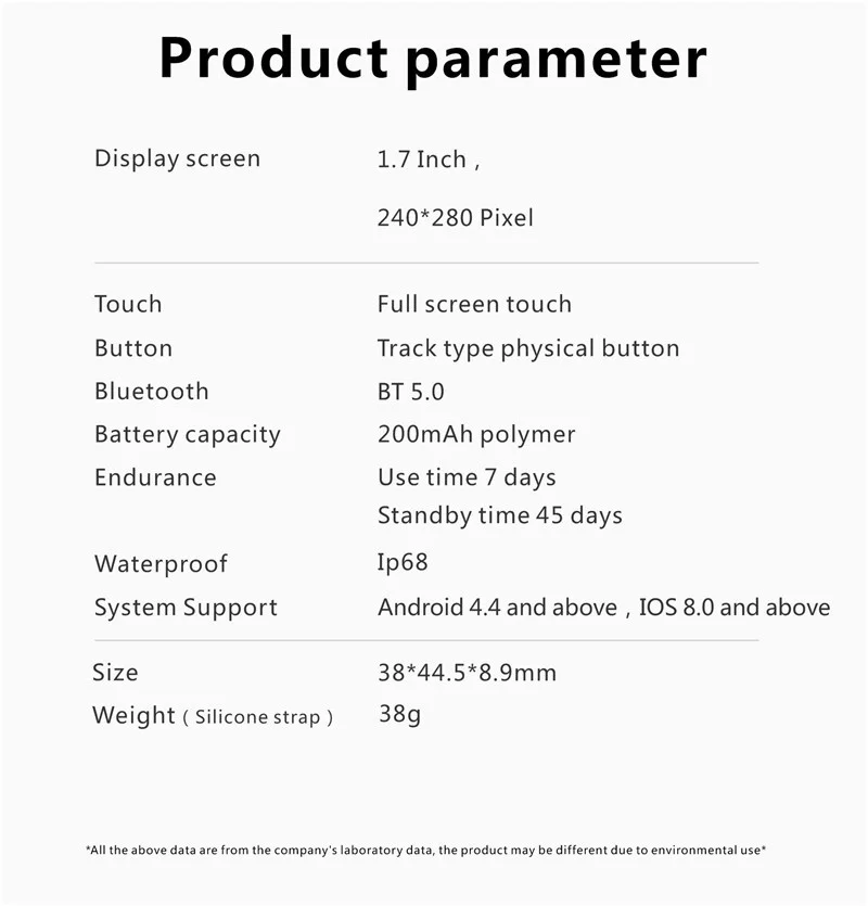 Xiaomi Smart Watch Band 1.7 Inch Heart Rate SpO2 Monitor Men Women Fitness Tracker Waterproof Blood Pressure Gauge Smartwatch
