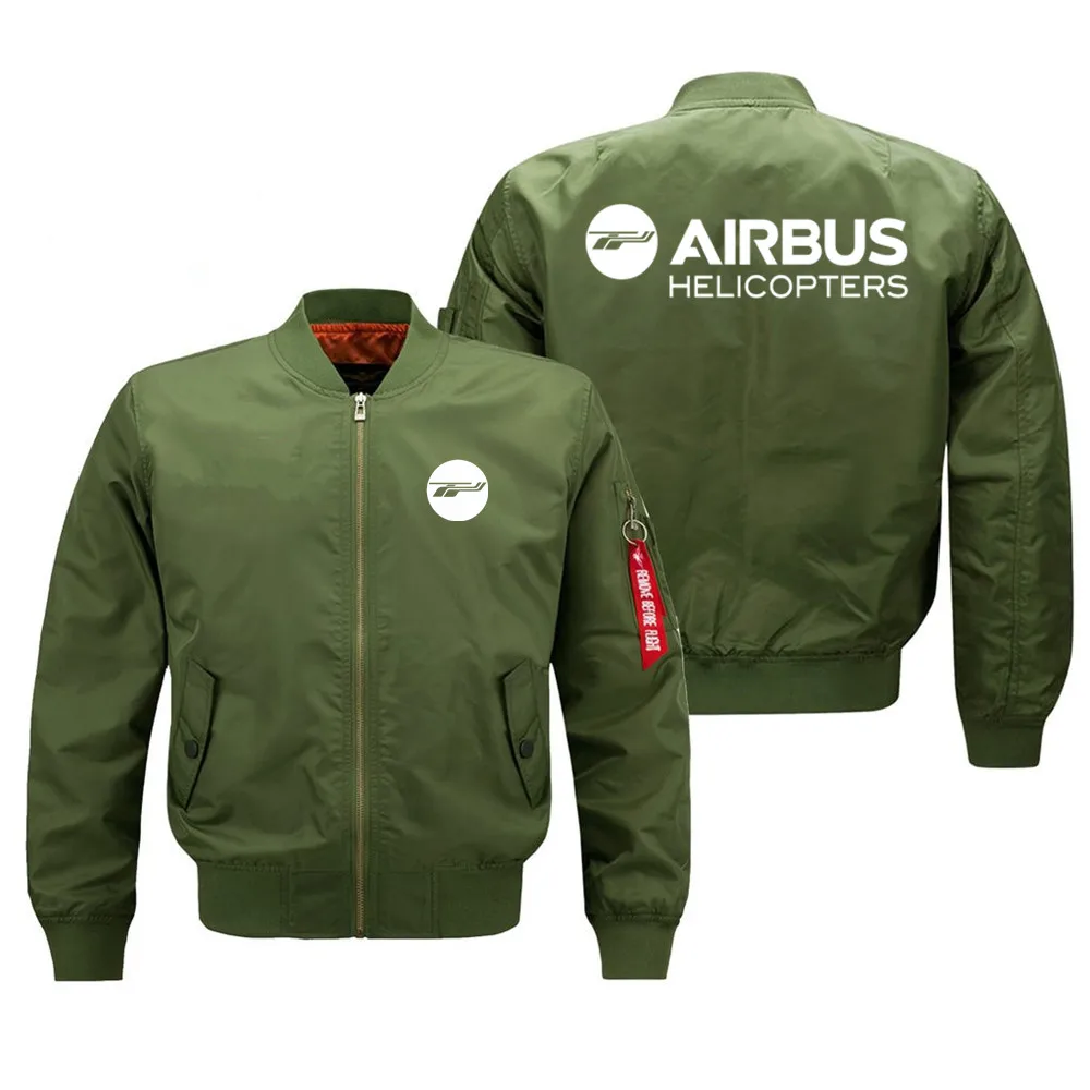 Outdoor Military Airbus Helicopter Aviation Pilots Ma1 Bomber Flight Jacket Coats for Men Streetwear Casual Baseball Jacket 3