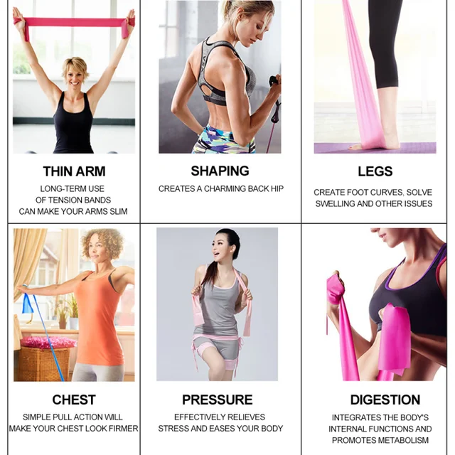 Yoga Pilates Resistance Band 150cm 6