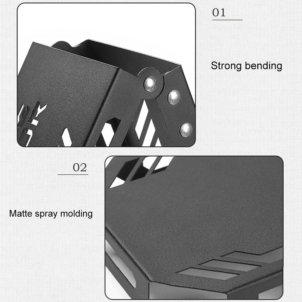 Camping Hanging Rack Top Plate Foldable Storage Table Top Board High Strength Bending with Hanging Hole for BBQ Picnic Hiking