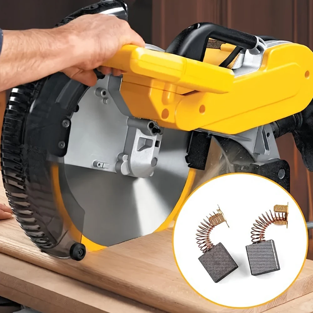 60Pcs Electric Motor Carbon Brushes 10 Sizes Carbon Motor Brushes Multifunction Rotary Power Tool Brushes for Most Power Motors