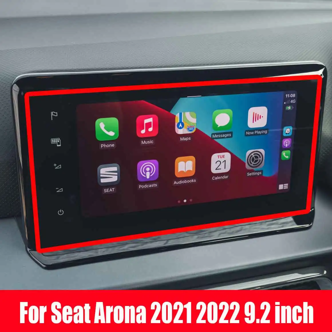 Car SUV GPS Navigation Tempered Glass Screen Protector Film Auto Accessories 9" 