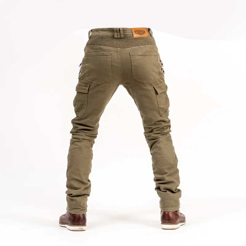 오토바이 라이딩 청바지 바지 보호 장비 내장 내마모성 내화 케블라 보호 레이어 엉덩이 및 무릎