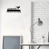 Karate Sparring Medal Hanger & Belt Rack: 14.5 Inches Wide with 10 Hooks, Metal Wall Art for Displaying Achievements and Belts" 6