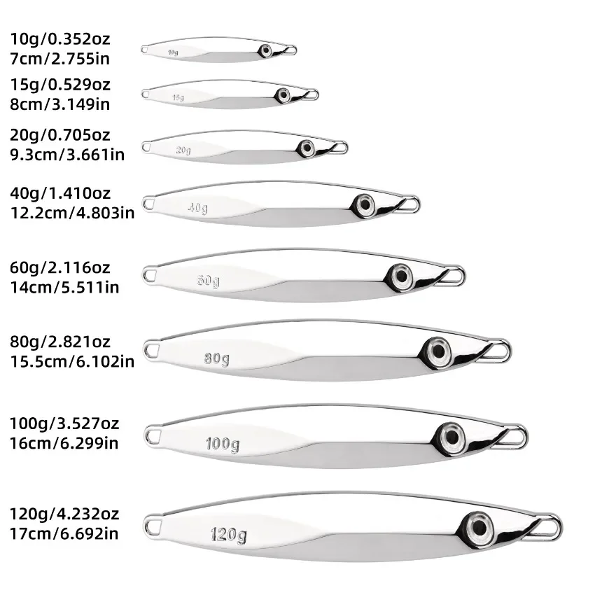 Metal Jigging Lure Set 4