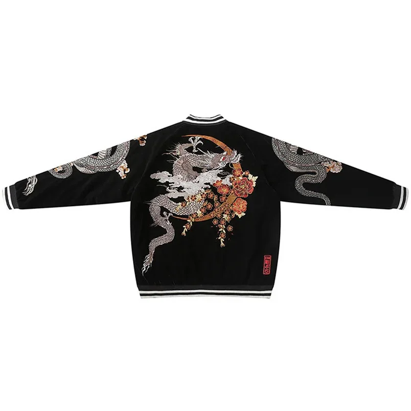 

Dragon Men Embroidered Sweatshirt Sukajan Luxury Knit Brand Sweetshirt Spring Hoodies Streetwear 2023
