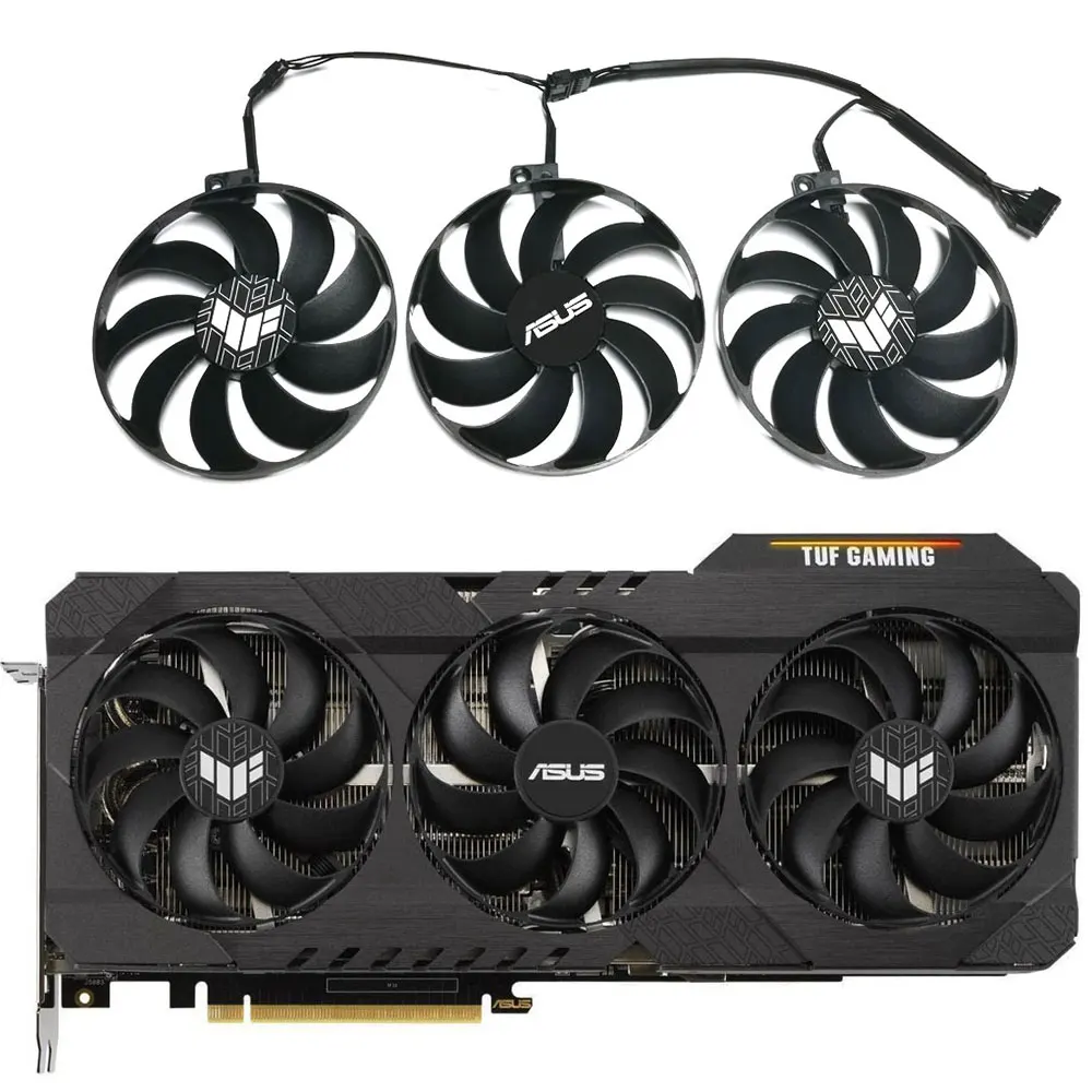 Ventola Di Raffreddamento Della Scheda Video Muslimex T129215Bu, Per Asus Tuf Rtx 3060, 3060Ti, 3070, 3070Ti, 3080, 3080Ti, 3090 Gaming