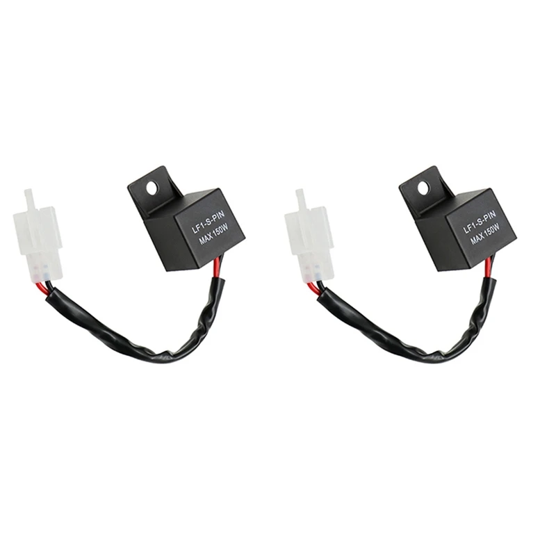 

2X 12V LED Relay Indicator Relay Motorcycle Quad Load Independent Indicator LF1-S-PIN MAX 150W 2 PIN