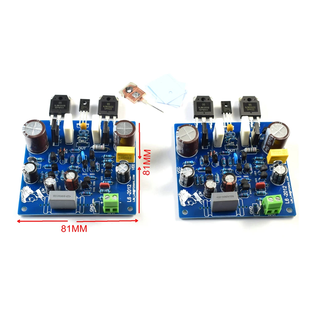 

2 шт., двухканальная Плата усилителя класса B ONSEMI NJW0302G 0281G