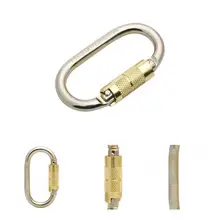 

Climbing Clip Useful Alloy Steel Perfectly Fitment for Mountaineering Locking Clips Safety Buckle