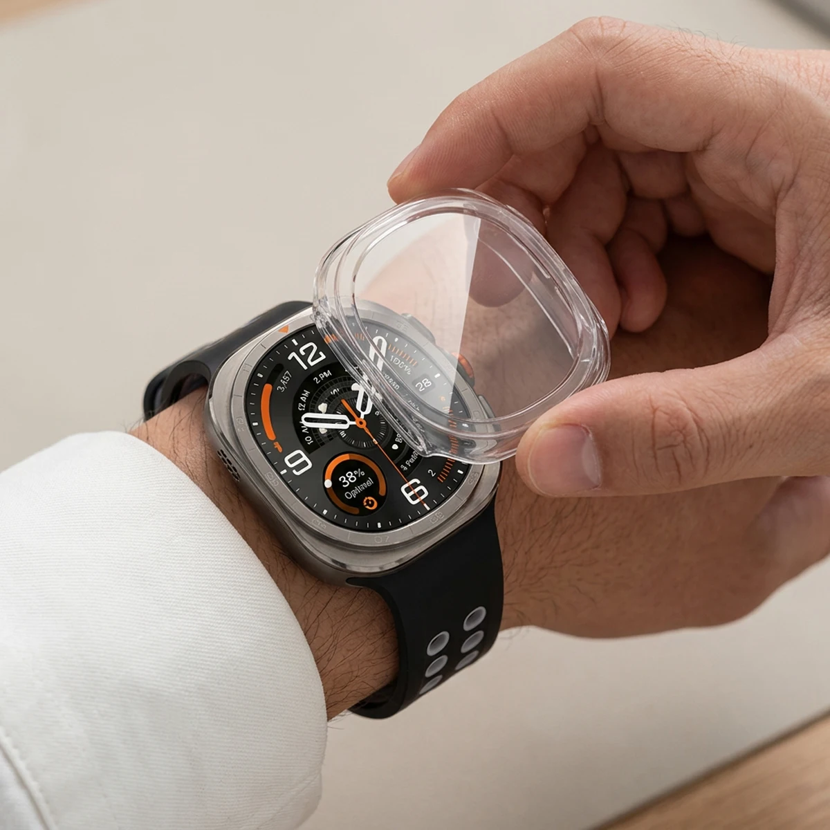 Galaxy Watch Ultra2 47mm Hard Case with Tempered Glass Screen Protector
