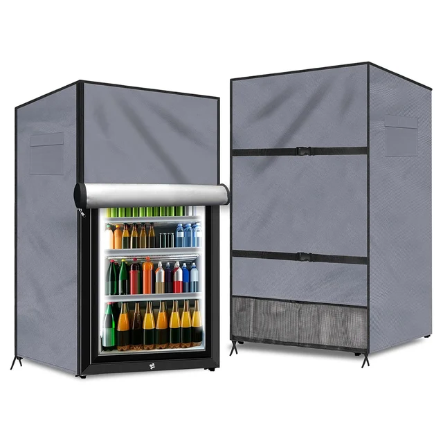 Housse de protection verticale pour réfrigérateur extérieur, anti-poussière, étanche, pour Mini congélateurs verticaux 1