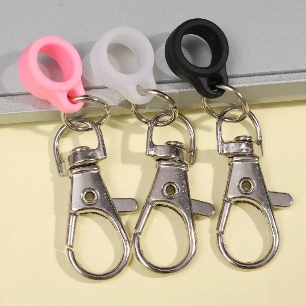 1/6/10PCS 실리콘 랍스터 클래스프 펜 홀더 랍스터 클래스프가 있는 펜 홀더 분실 방지 키링 펜 클립 멀티 컬러 간호사 배지 액세서리