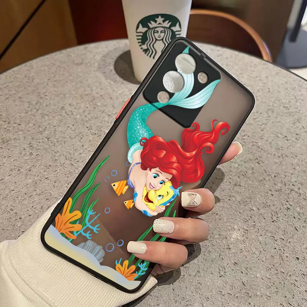 thumbnail image 1 of Funda mate para infinix NOTE 12 G96 11 10 8I 8 7 SMART 4 SPARK 8 8P 5 6 PRO S5 Funda Coque Capa Shell Anime princesa sirena, 1 of 5
