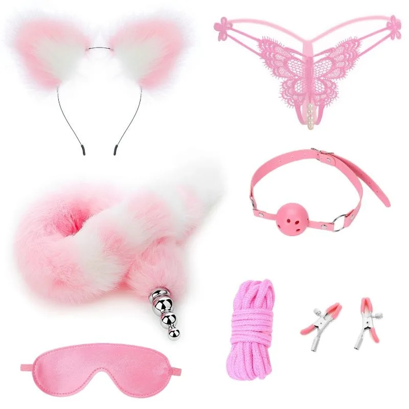 Sex Toy For Women Kit Sexy Shopp Cosplay Tail Cat Ears Adult Toys For Women Tail Plug