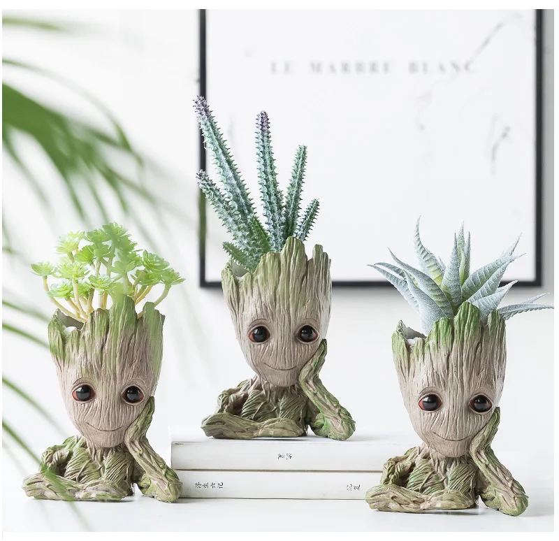Groot Creative Tree Pot For Kids | Home Decore | Office Desk