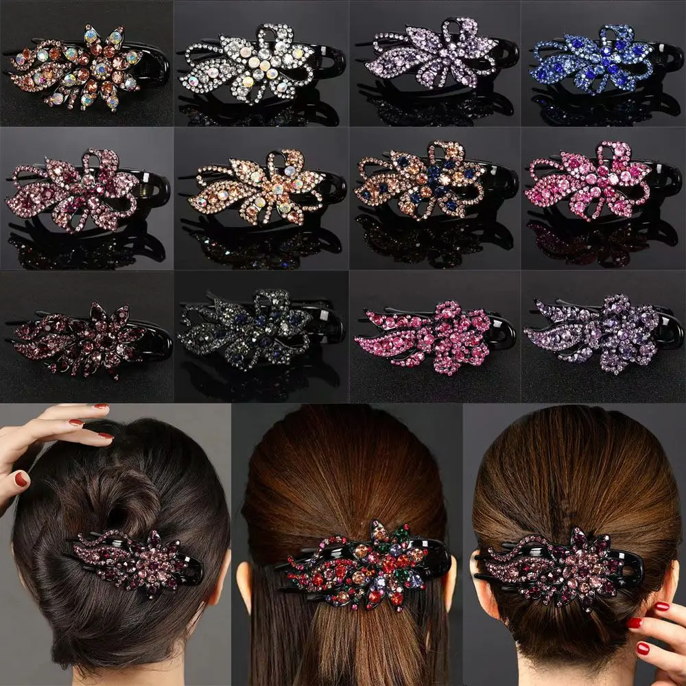 

Hair Accessories Ponytail Headwear Headwear Hair Claws Hairgrip Rhinestone Hairpin Women Hair Clips Duckbill Clip