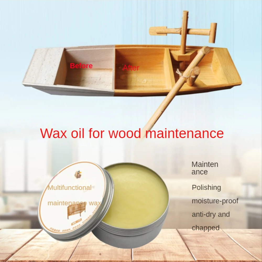 Wood Wax Oil Mahogany Solid Wood Furniture Maintenance Moisture-proof Crack Proof Wax Oil Wooden Toys Polishing and Maintenance furniture beeswax spray wood furniture repair markers