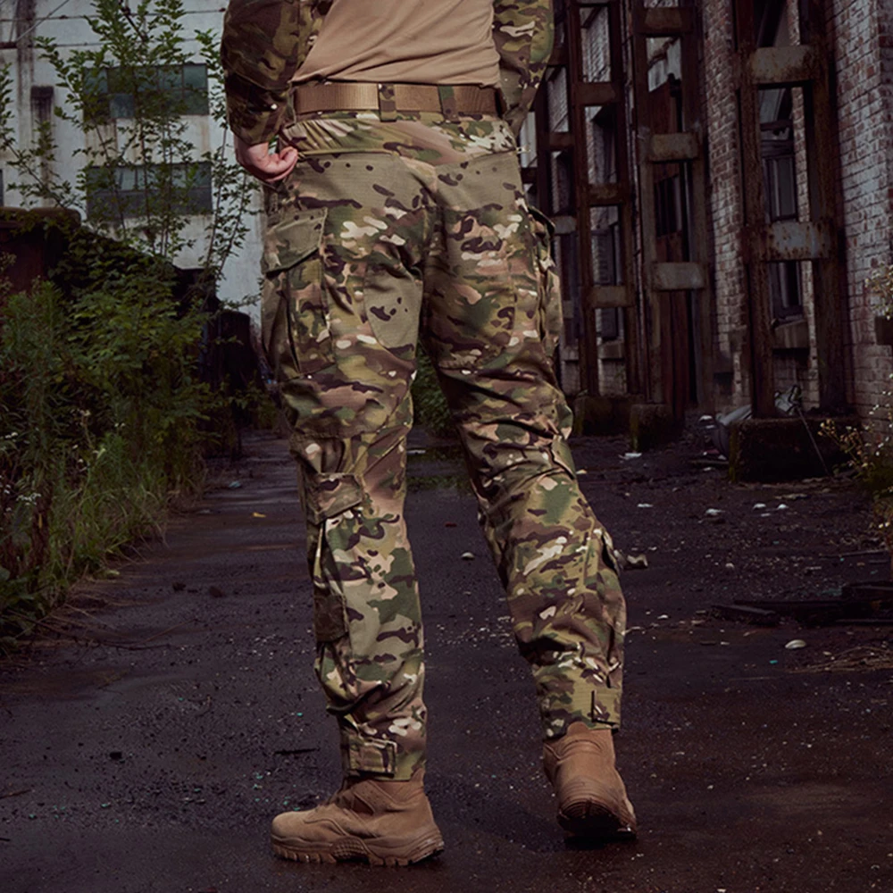 個人装備 multicam cargo pants Men Combat Camo Cargo Pants Outdoor Tactical Training