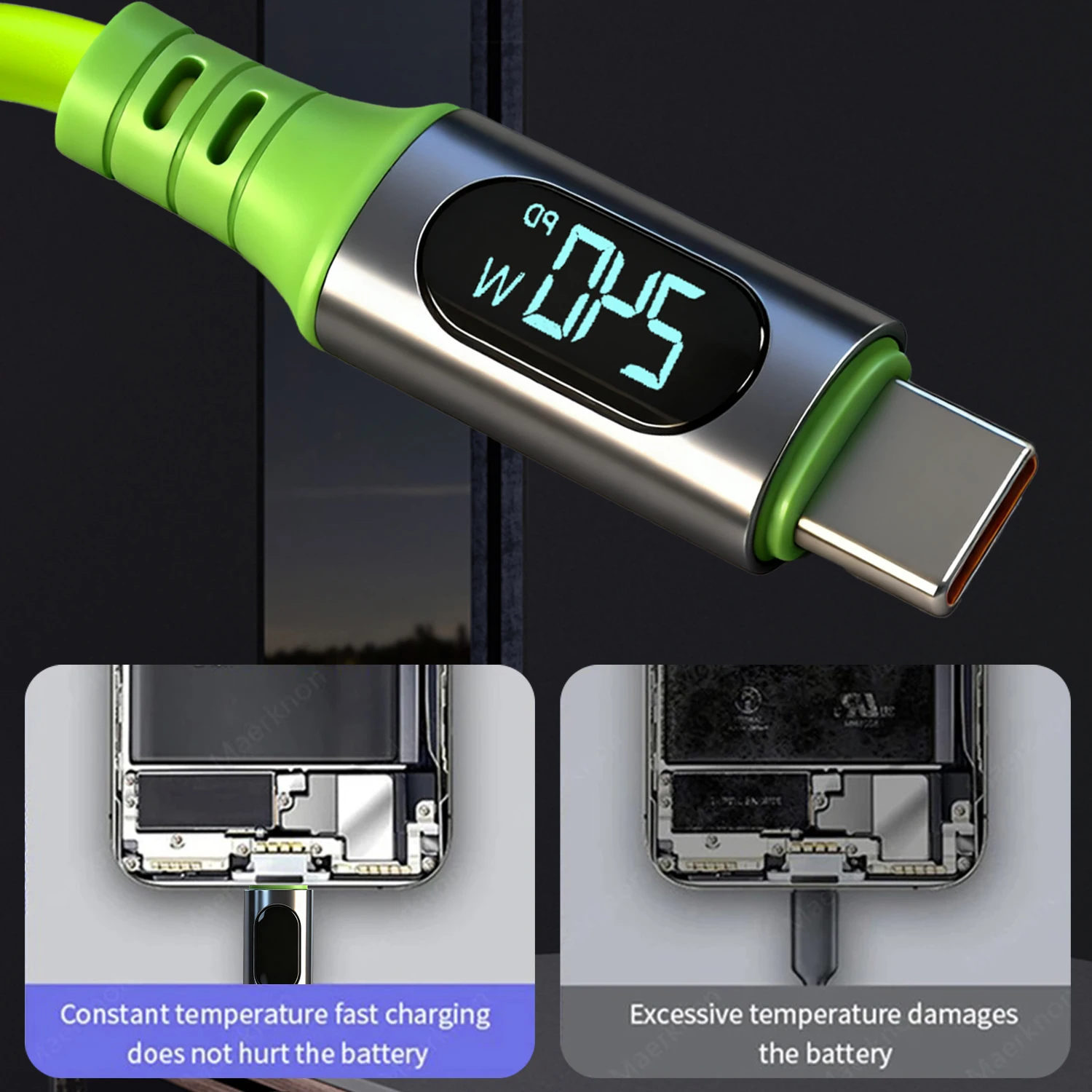 รูปสินค้า สายชาร์จ USB-C ชาร์จเร็ว รองรับหลายแบรนด์